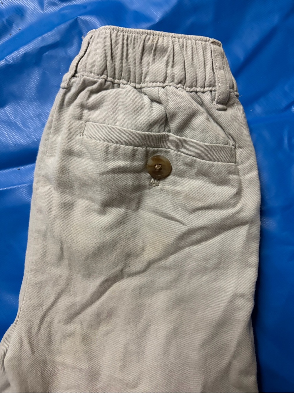 Crewcuts Light Khaki Elastic Waist Joggers